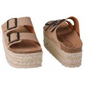 Pantuflas Geographical Norway Sandalias Plataforma Comoda W GNW20405-33 beige