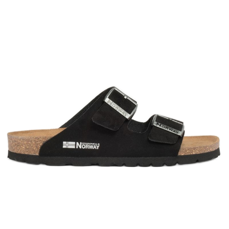Geographical Norway Sandalias Bios Doble Hebilla chanclas W GNW20409-01 negro