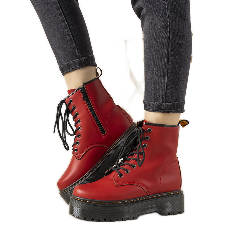 Botas de mujer madeline rojo