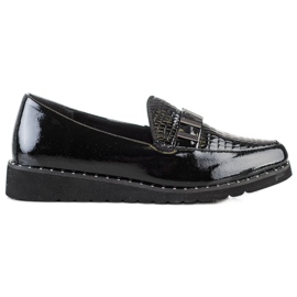 Filippo Zapatos de cuero de moda negro