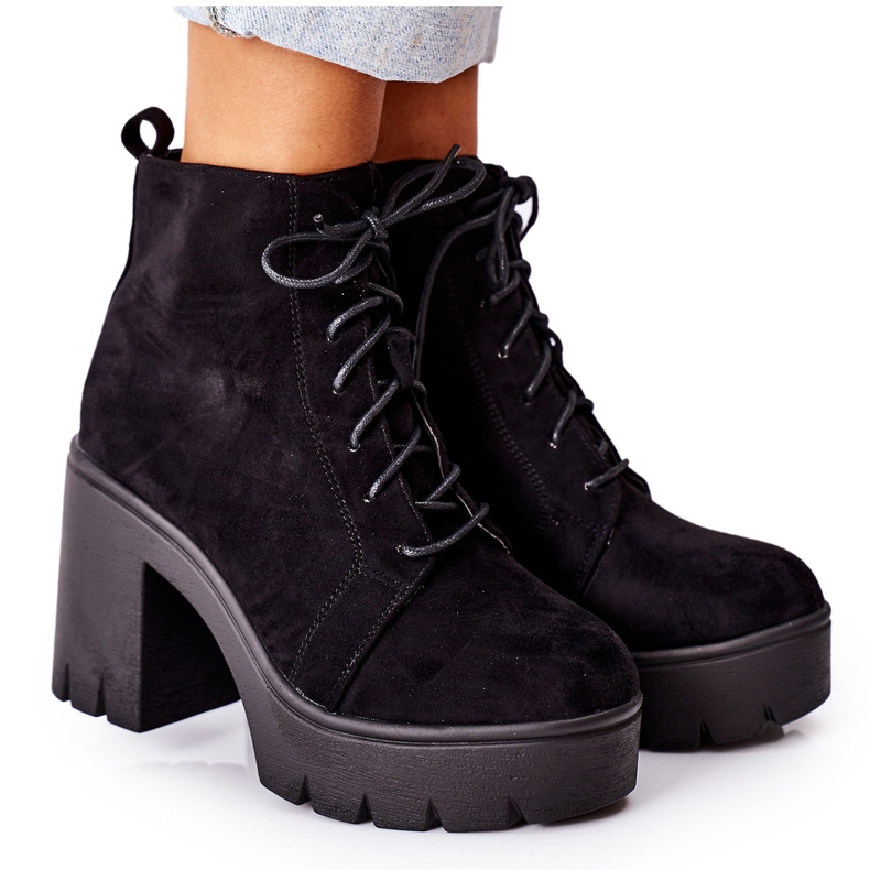 PS1 Botas de gamuza cálidas en una barra Dirección negra negro PS1 Botas de gamuza cálidas en una barra Dirección negra negro