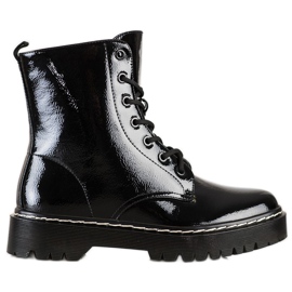 S. BARSKI Botas con cordones en la plataforma S.BARSKI negro S. BARSKI Botas con cordones en la plataforma S.BARSKI negro