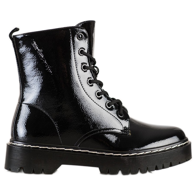 S. BARSKI Botas con cordones en la plataforma S.BARSKI negro