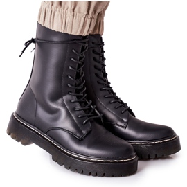 S.Barski Botas de trabajo para mujer Corydon negras negro