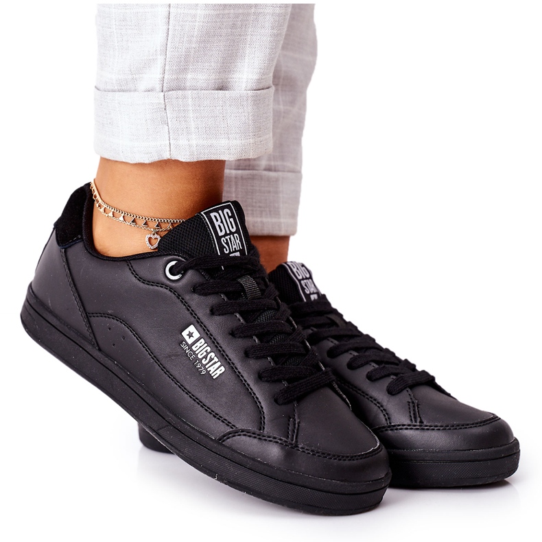 Zapatillas de Mujer en Piel Memory Foam Big Star II274320 Negro Zapatillas de Mujer en Piel Memory Foam Big Star II274320 Negro