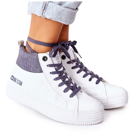 Deportivas con aislamiento alto Big Star II274144 Blanco-Gris