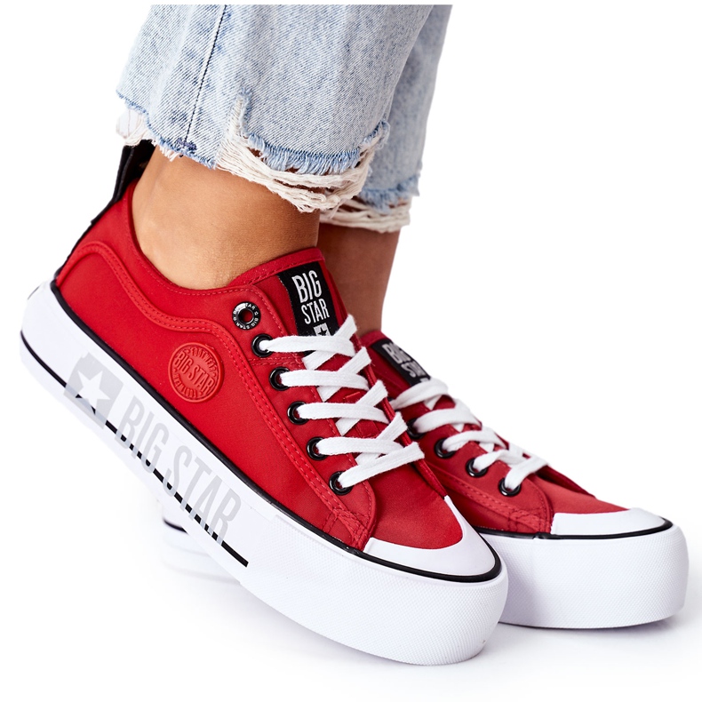 Zapatillas On the Big Star II274025 Red platform rojo
