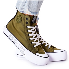 Zapatillas altas On The Big Star II274017 Khaki Platform verde