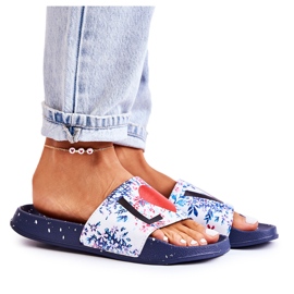 Zapatillas de goma Big Star Love DD274A257 Azul marino multicolor