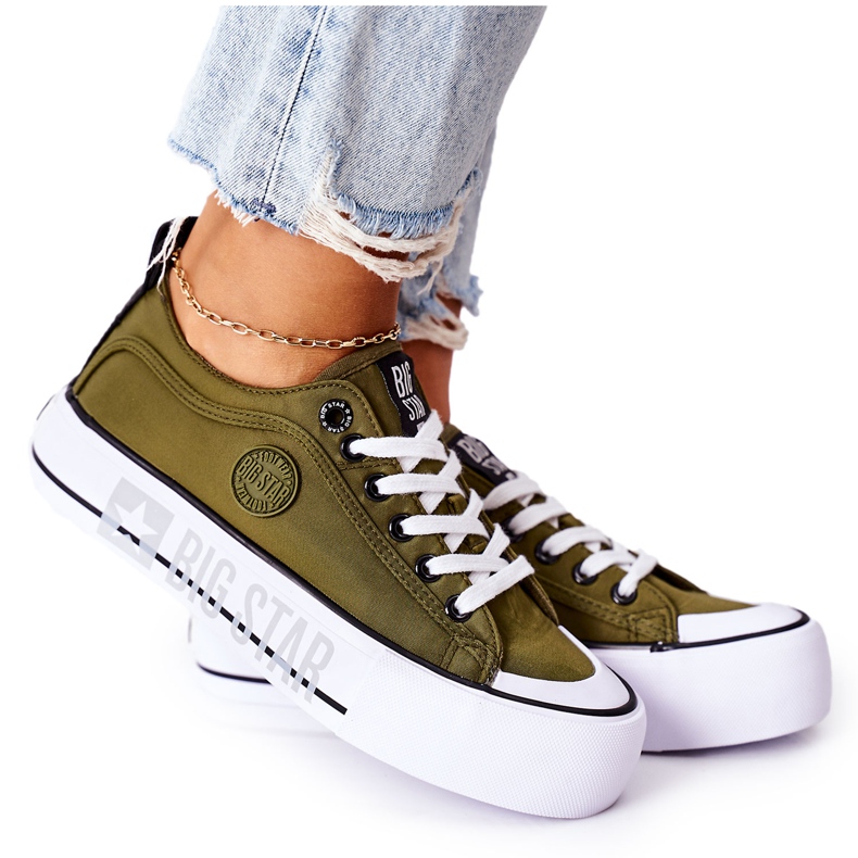 Zapatillas On the Big Star II274024 Plataforma caqui verde