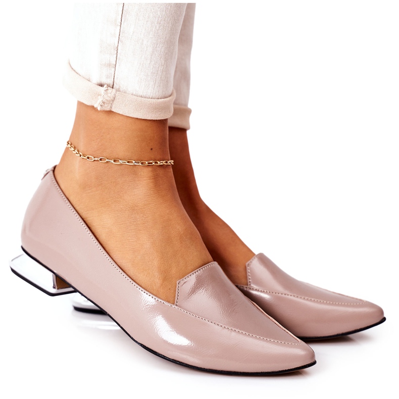 Mocasines Con Tacón Plateado Laura Messi 2013 Cappuccino multicolor Mocasines Con Tacón Plateado Laura Messi 2013 Cappuccino multicolor