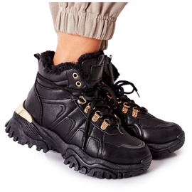 BM Trappers negros aislados Hareshaw para mujer