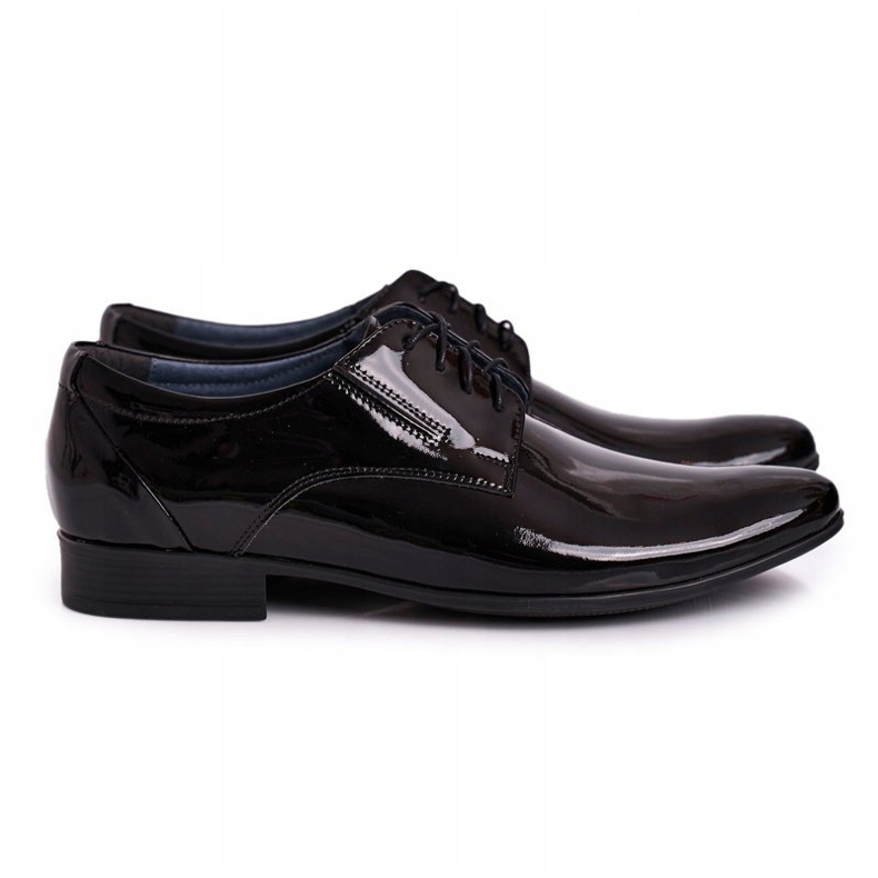Bednarek Polish Shoes Pantuflas Bednarek de Hombre Piel Lacada Negra negro