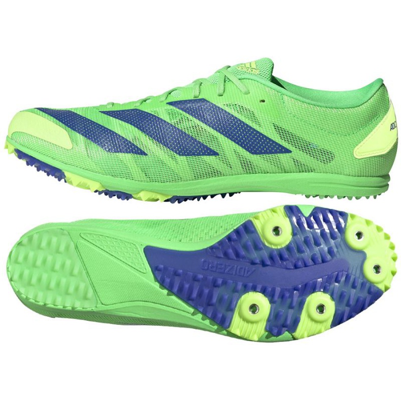 Zapatillas con clavos Adidas Adizero Xcs FZ2481 verde