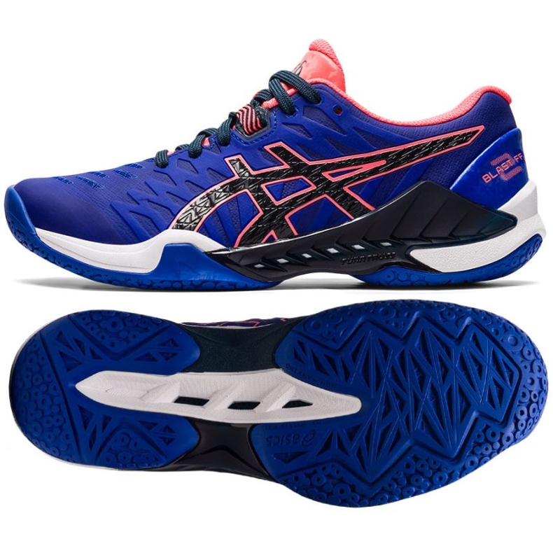 Zapatillas balonmano Asics Blast Ff 2 1072A046 400 azul azul