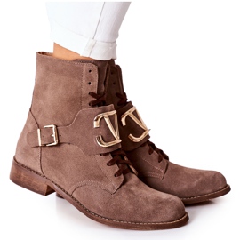 Botas Mujer Ante Marrón Nicole 2676