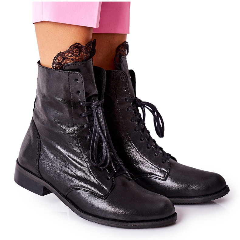 Botas Calientes Mujer Piel Nicole Black 2193 negro