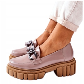 Zapatos Brogues Mujer Piel Cappuccino Laura Messi 2339 beige
