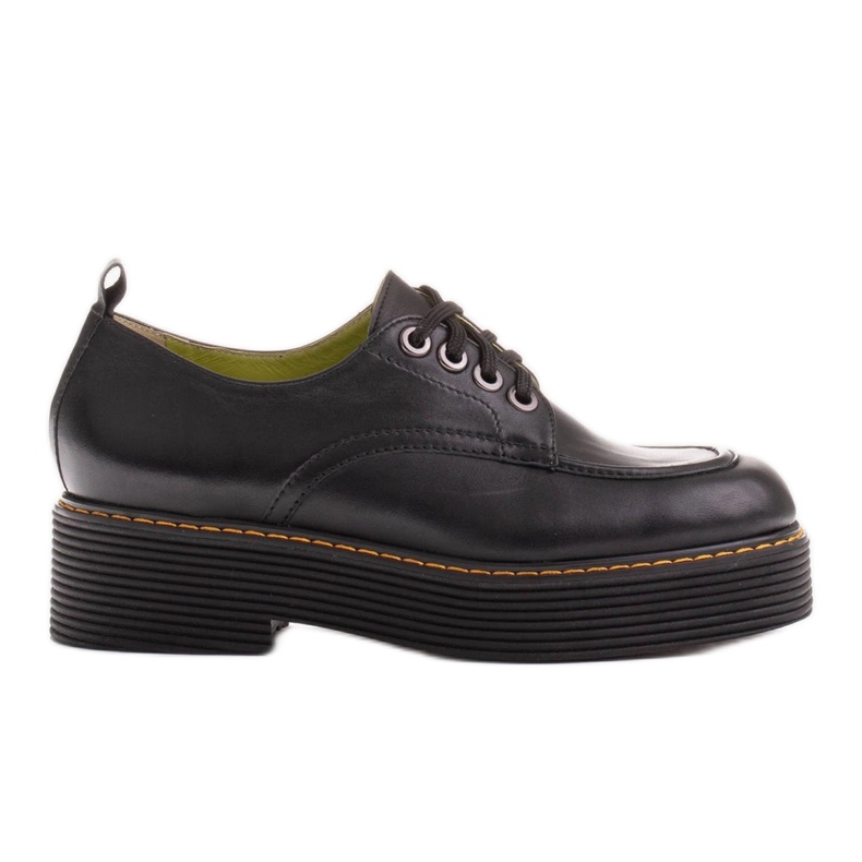 Marco Shoes Mocasines Chiara en piel cepillada negro