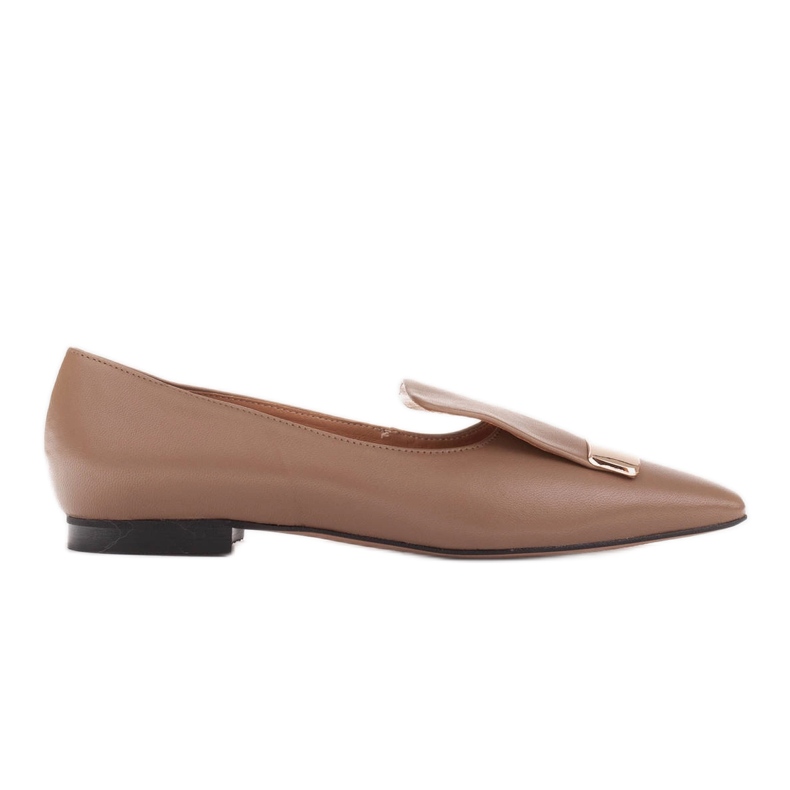 Marco Shoes Bailarinas con lengua decorativa beige