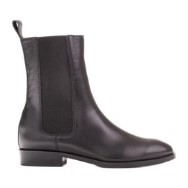 Marco Shoes Botines Chelsea Sofi con goma en la parte superior negro