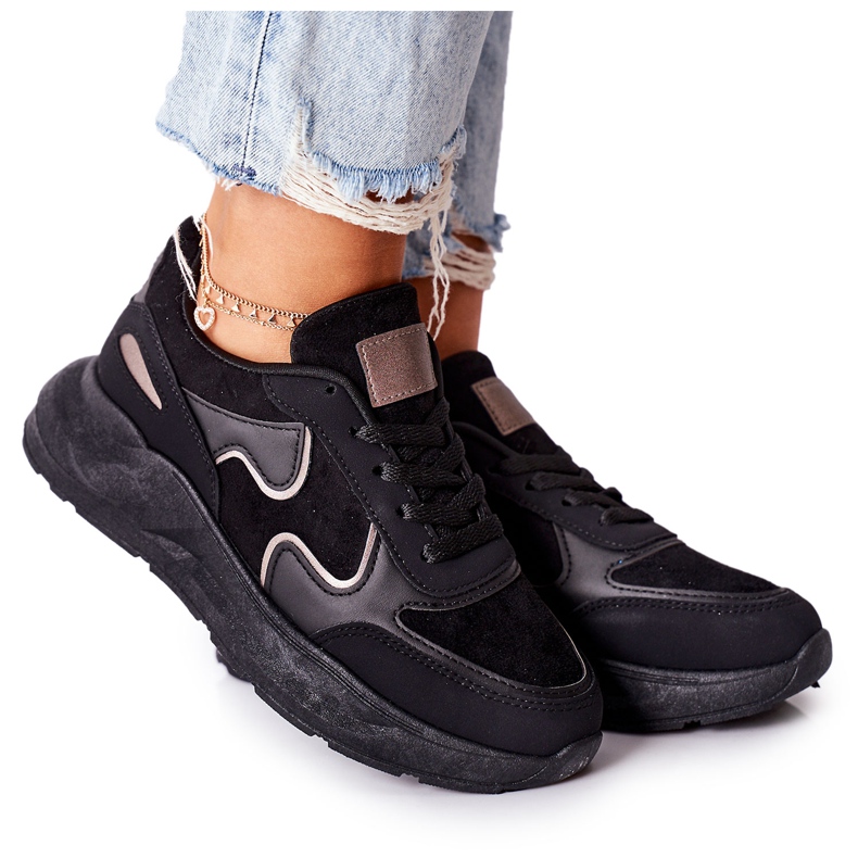 PE1 Calzado deportivo de mujer Sneakers Black Bethell negro