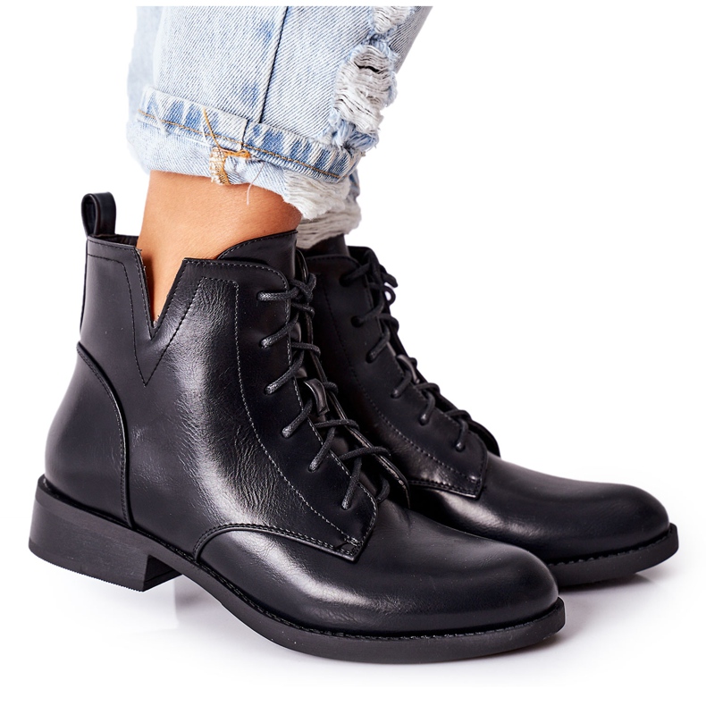 S.Barski Botines de mujer clásicos Jodhpur S. Barski Bello negro