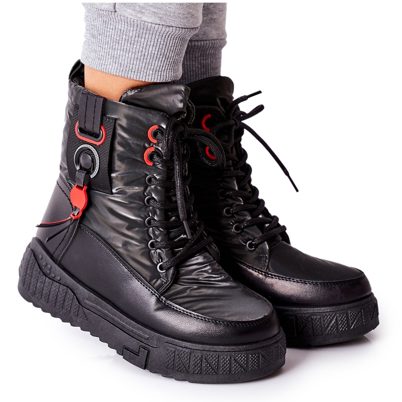 PB1 Black Cascia Trappers para mujer negro