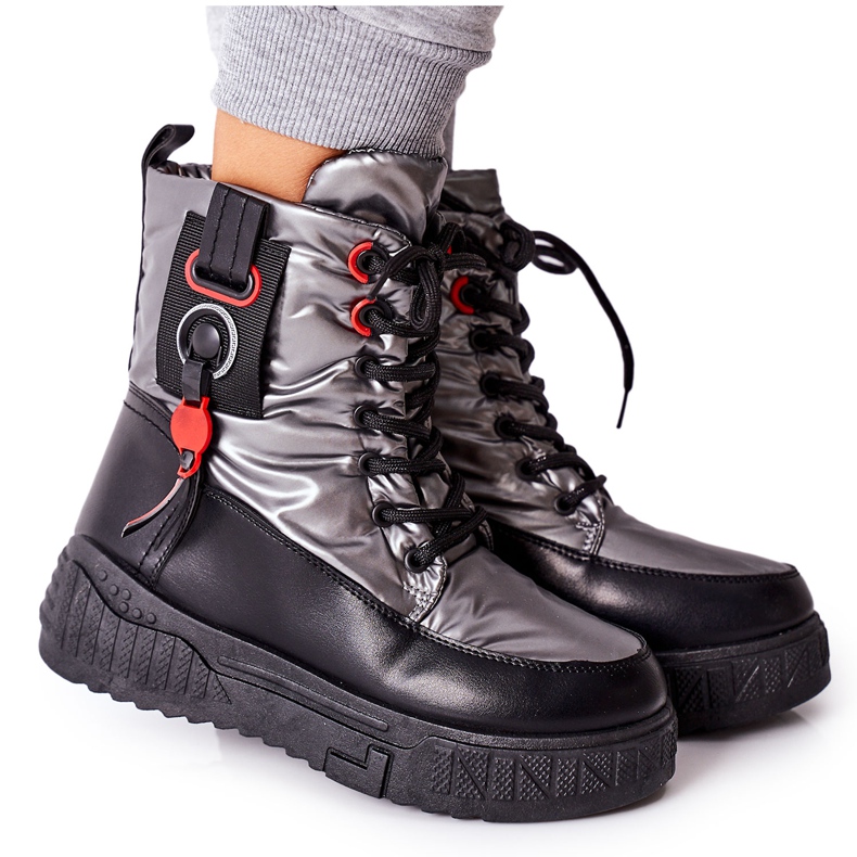 PB1 Mujeres Silver Cascia Trappers negro gris