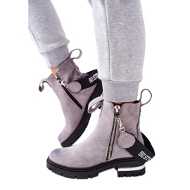 PS1 Botas abrigadas con cremallera Gris Cortona
