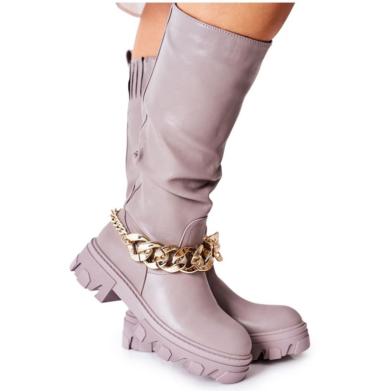 PB1 Botas altas Cecina Gris