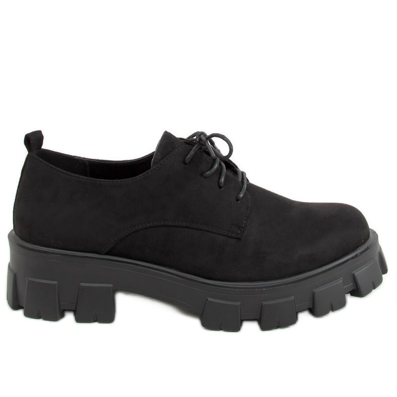 Mocasines negros con suela gruesa 8363 Negro Mocasines negros con suela gruesa 8363 Negro