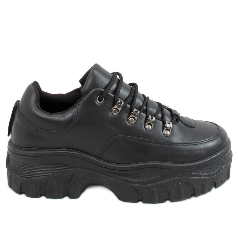 Deportivo negro de suela alta 6291 Negro