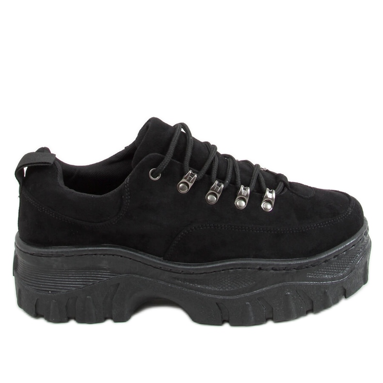 Negro 6290 Zapatillas deportivas negras de suela alta Negro 6290 Zapatillas deportivas negras de suela alta