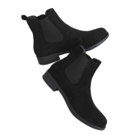 Botines Chelsea negros clásicos para mujer MR-9 Black