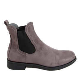 Botines Chelsea clásicos grises para mujer MR-9 Gris