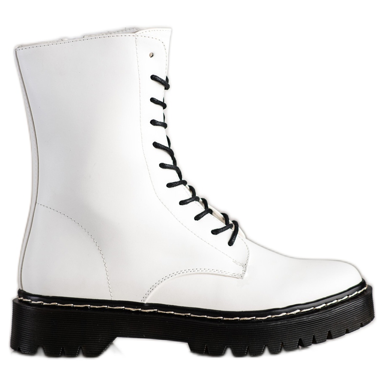 S. BARSKI Botas con cordones en la plataforma S.BARSKI blanco