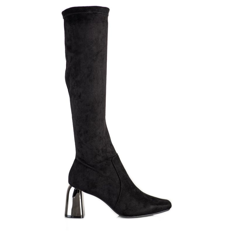 M.Daszyński Botas de tacón alto con estilo negro M.Daszyński Botas de tacón alto con estilo negro