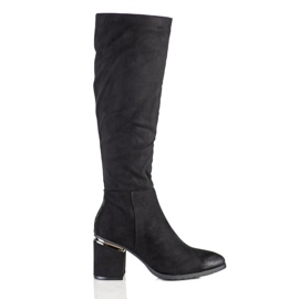 Filippo Botas de gamuza elegantes negro