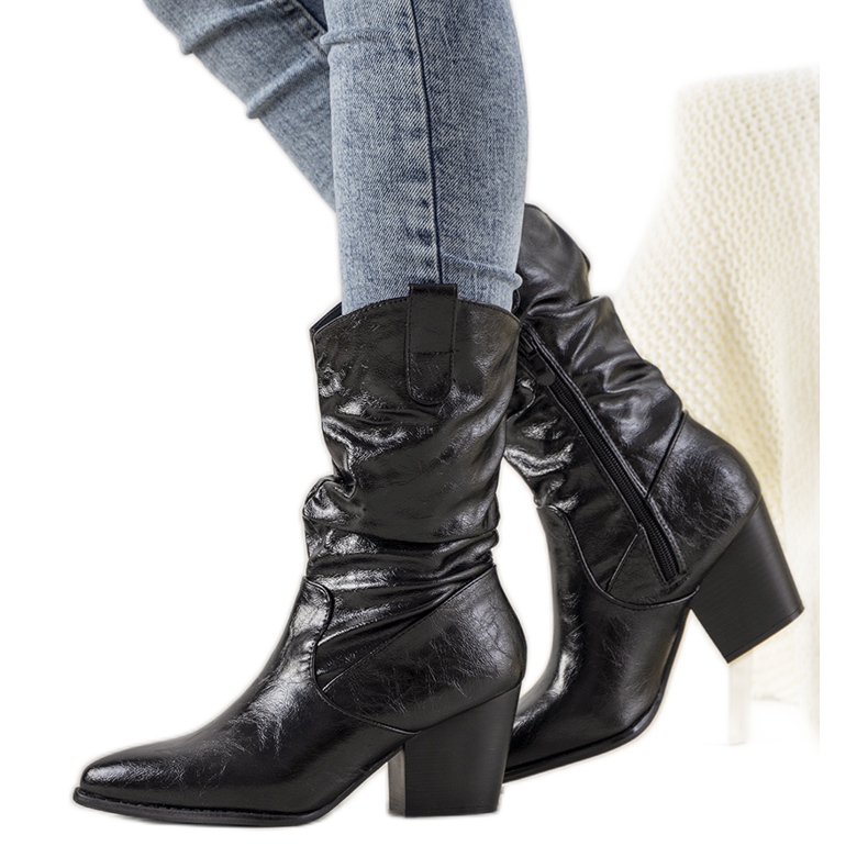 Bota cowboy Blown mujer negra negro