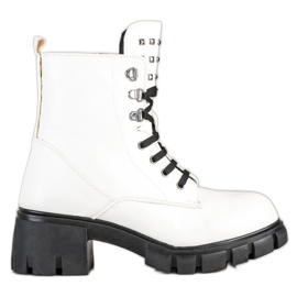 SHELOVET Trabajadores de moda con tachuelas blanco
