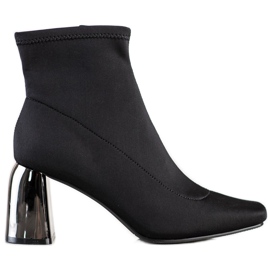 M.Daszyński Botas elegantes de tacón alto negro