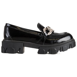 SHELOVET Mocasines de moda lacados negro