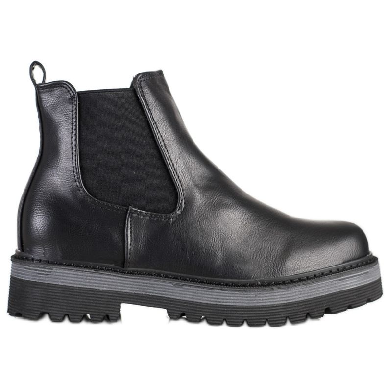 SHELOVET Botas en la plataforma negro