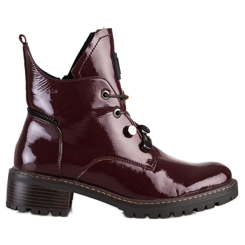 Cómodas botas VINCEZA granate rojo