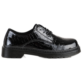 Filippo Zapatos de piel con estampado de serpiente negro Filippo Zapatos de piel con estampado de serpiente negro