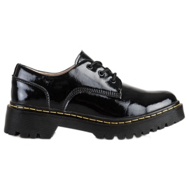 Filippo Zapatos de piel con cordones negro