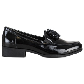 Filippo Zapatos de cuero con adorno negro