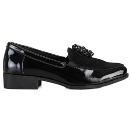Filippo Zapatos de cuero con adorno negro