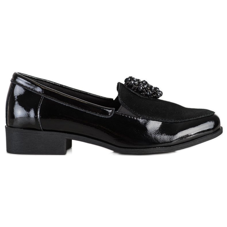 Filippo Zapatos de cuero con adorno negro